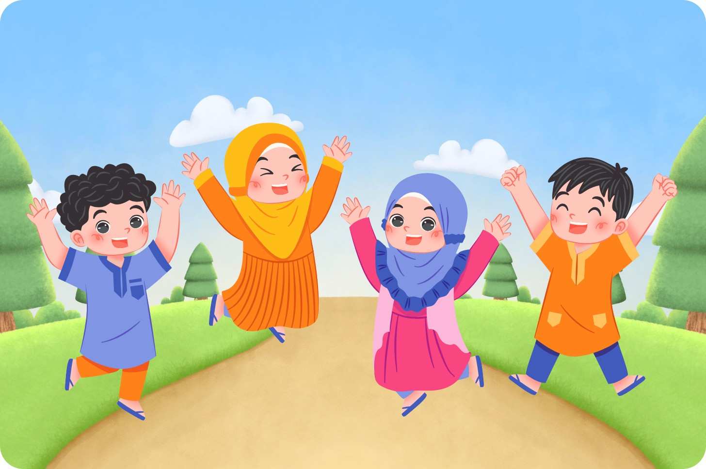 Hero image of a city skyline at night